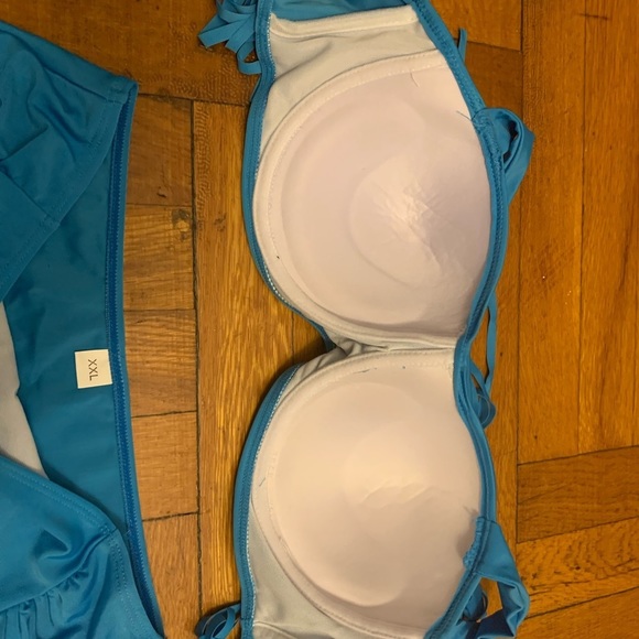 New Sky Blue 2pc Bathing Suit - Picture 8 of 9